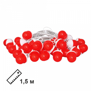 Сигнальная гирлянда из фонарей ФС-12 с шагом 1,5 м